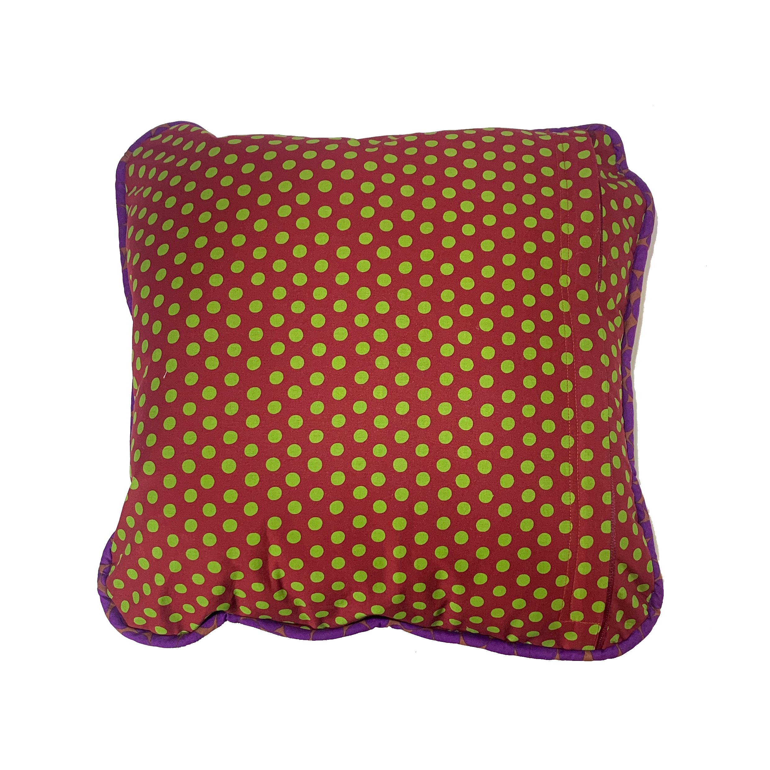 Cotton Japanese Chrysanthemum Purple Pillow For Sale