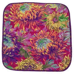 Coussin japonais violet chrysanthème