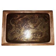 Retro Japanese Cigarette Case In The Style Of Komai, Meiji Era Japan