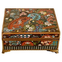 Japanese Cloisonne Box, Meiji Period, Late 19th Century, Japan