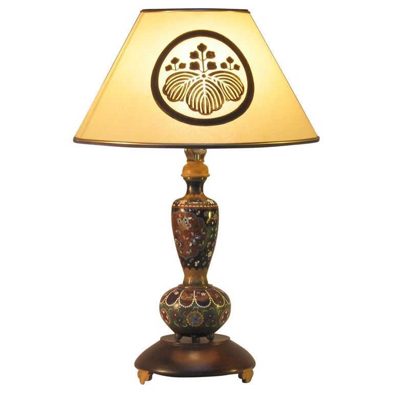 Japanese Cloisonne Composite Table Lamp Meiji Period at 1stDibs