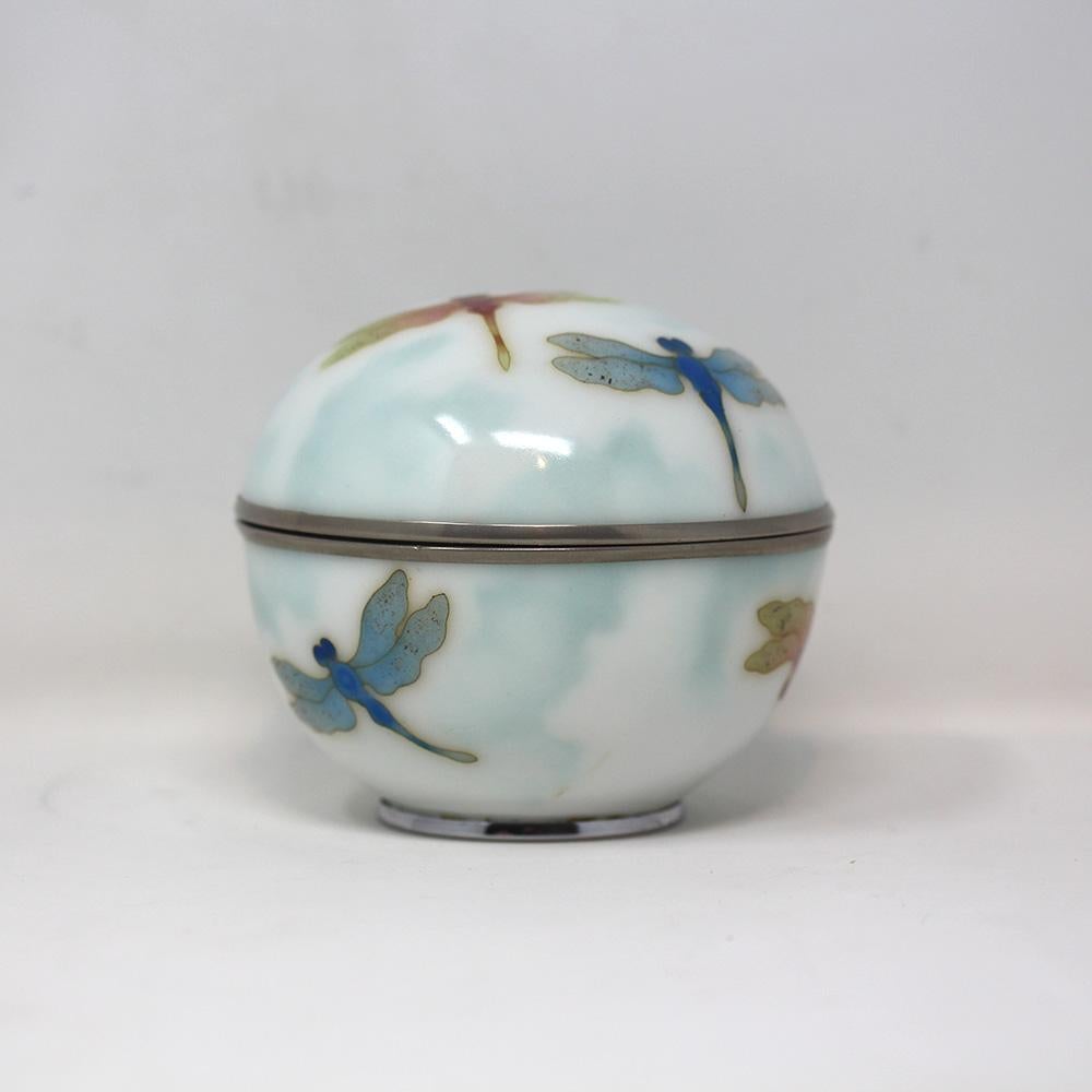 Japanese Cloisonne Enamel Box Ando Company In Good Condition In Newark, England