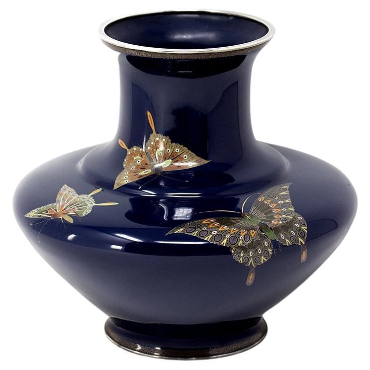 Large Japanese Art Deco Cloisonne Vase at 1stDibs