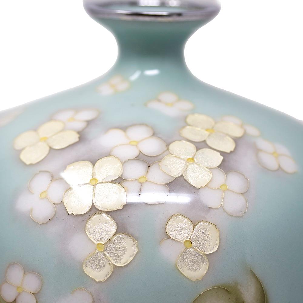 Japanese Cloisonne Enamel Ginbari Vase Signed Tamura In Good Condition In Newark, England