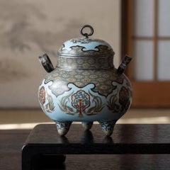 Japanese Cloisonné Enamel Koro by Tsukamoto Hikokichi