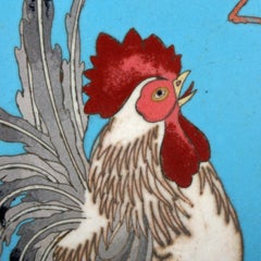 Japanese Cloisonné Enamel Plaque