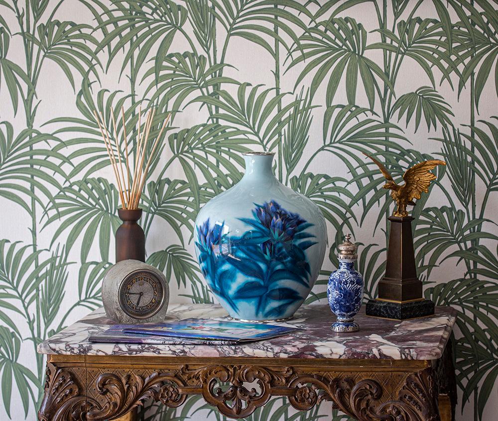 Japonais Vase japonais en émail cloisonné de la société Ando, période Showa en vente