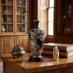 Japanese Cloisonné Enamel Vase by Ando Jubei Ando Cloisonne Company