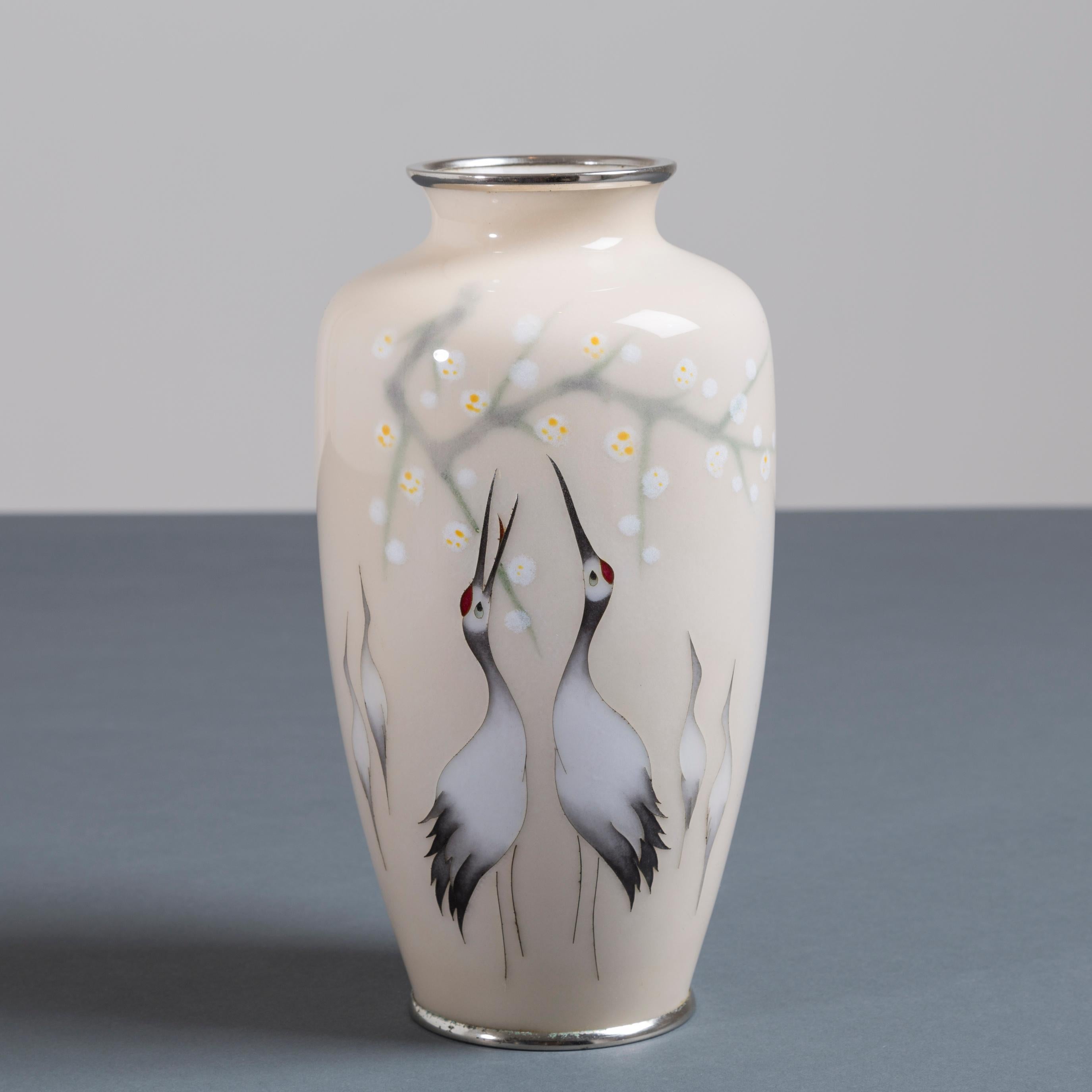 Mid-20th Century Japanese Cloisonné Enamel Vase by Tamura, circa 1930