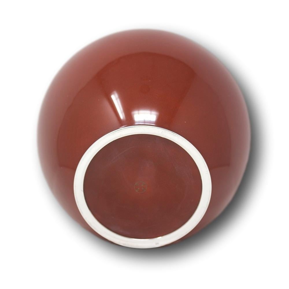 Vaso giapponese in smalto cloisonne della ditta Ando in vendita 1