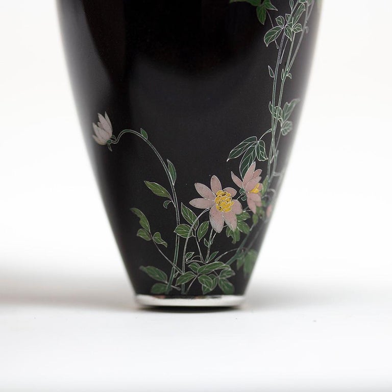 Japanese Cloisonné Enamel Vase Namikawa Yasuyuki For Sale at 1stDibs