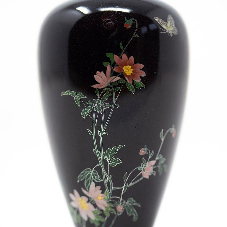Japanese Cloisonné Enamel Vase Namikawa Yasuyuki For Sale at 1stDibs