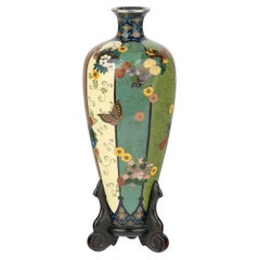 Japanische Cloisonne-Emaille-Vase - Namikawa Yasuyuki