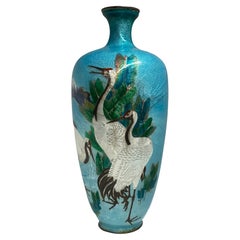 Japanese Cloisonné Foil Urn Vase