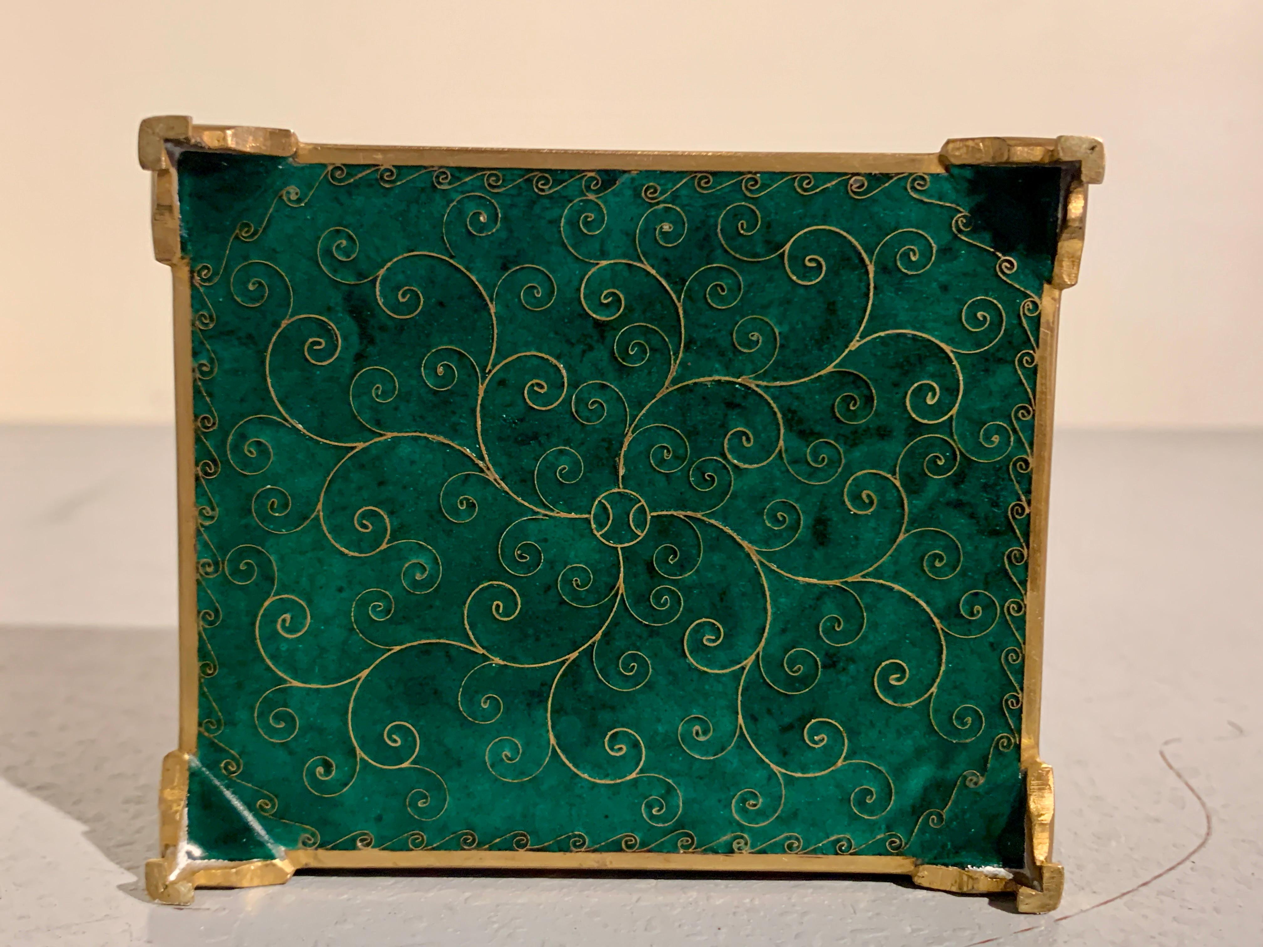 Japanese Cloisonne Millefleur Box by Inaba, Taisho Period, Japan 3
