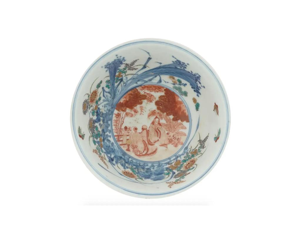 Japanese Cloisonne on Porcelain Bowl, circa 1900 1