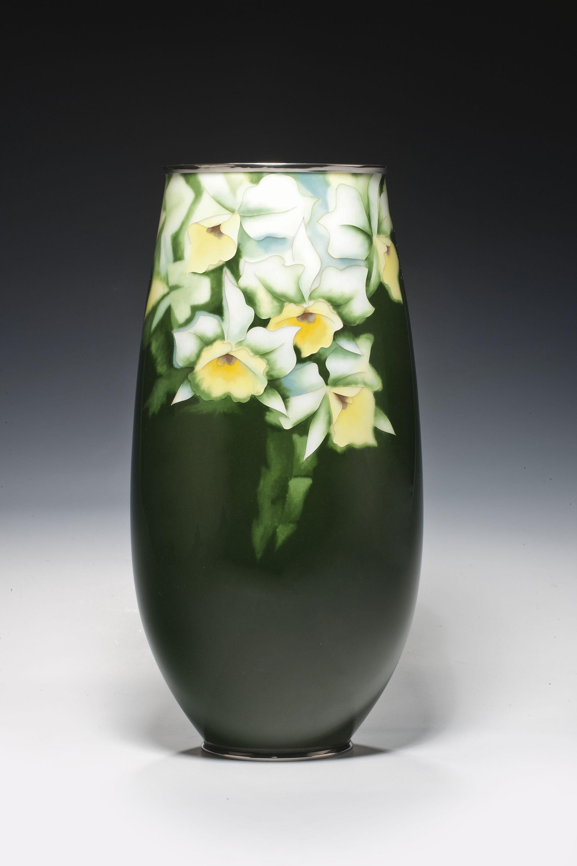 Inglese Vaso cloisonné giapponese di Ando, metà del periodo Showa in vendita