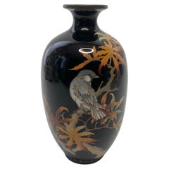 Japanese cloisonné vase, c. 1890, Meiji Period.