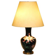 Japanese Cloisonne Vase fitted as an electric table lamp