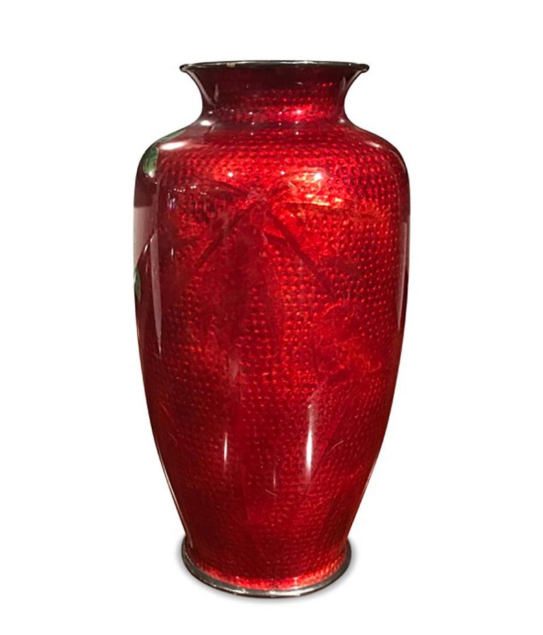 Japanese Cloisonné Vase For Sale at 1stDibs