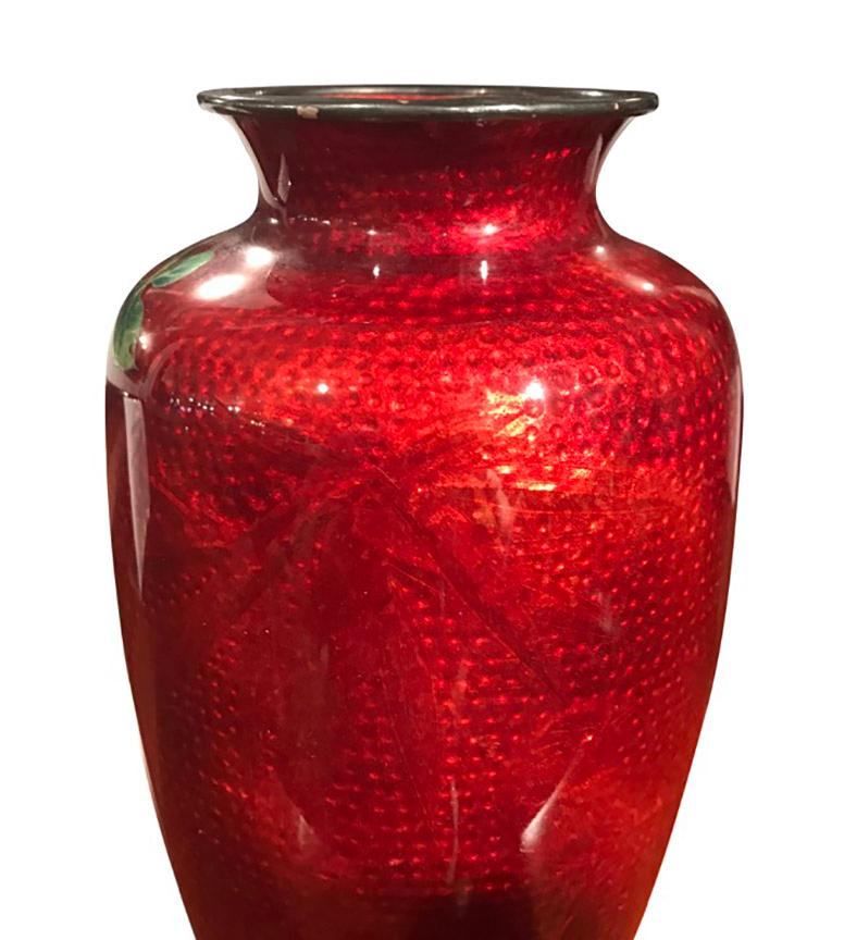 20th Century Japanese Cloisonné Vase For Sale