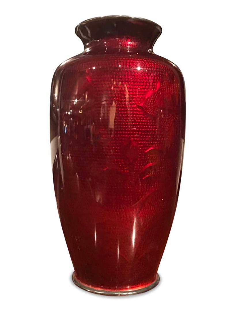 Japanische Cloisonné-Vase (20. Jahrhundert) im Angebot