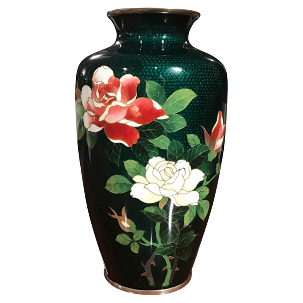 Vase cloisonné japonais