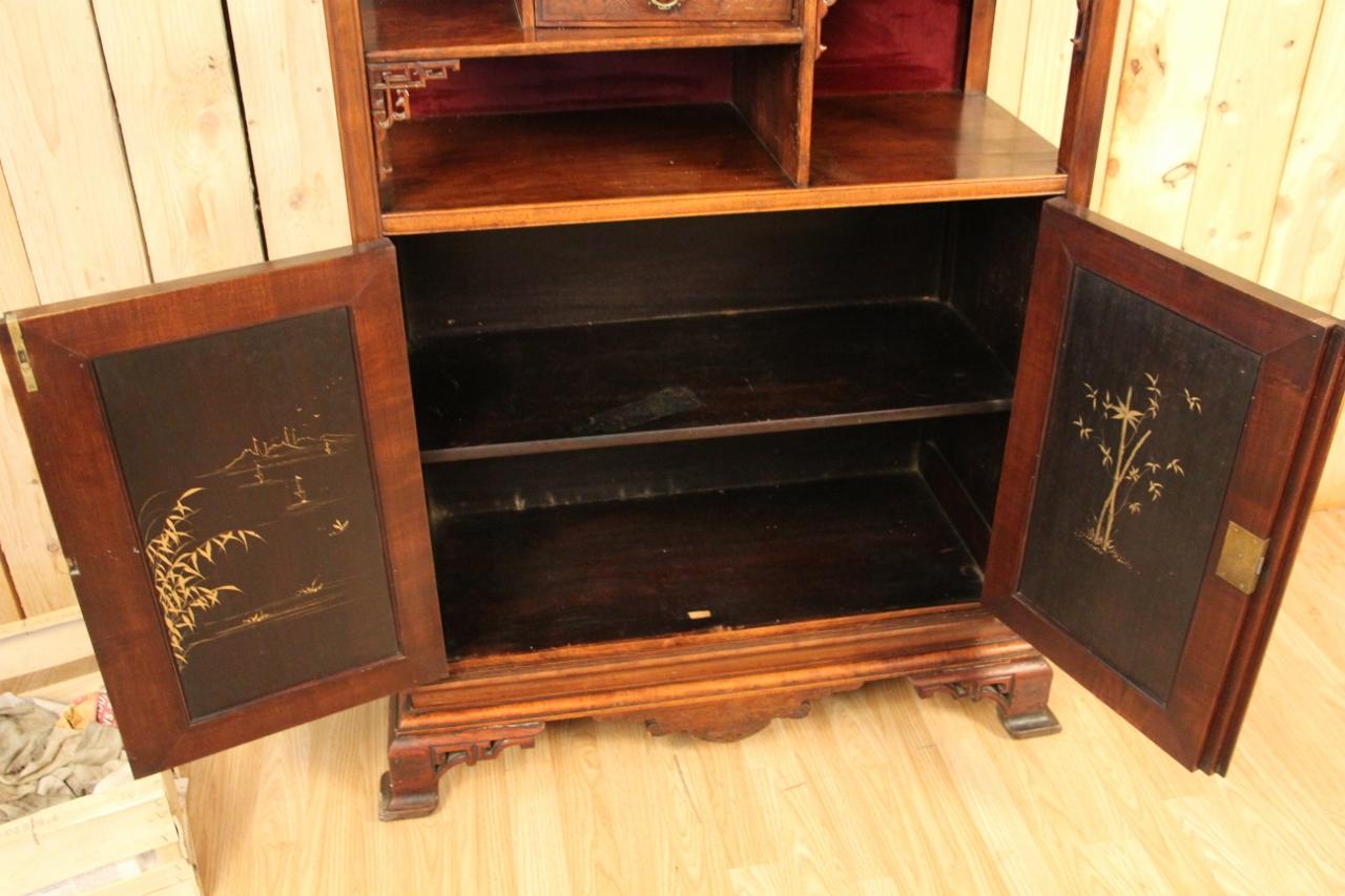 Japanese Collector's Cabinet Attributed To Viardot For Sale 5