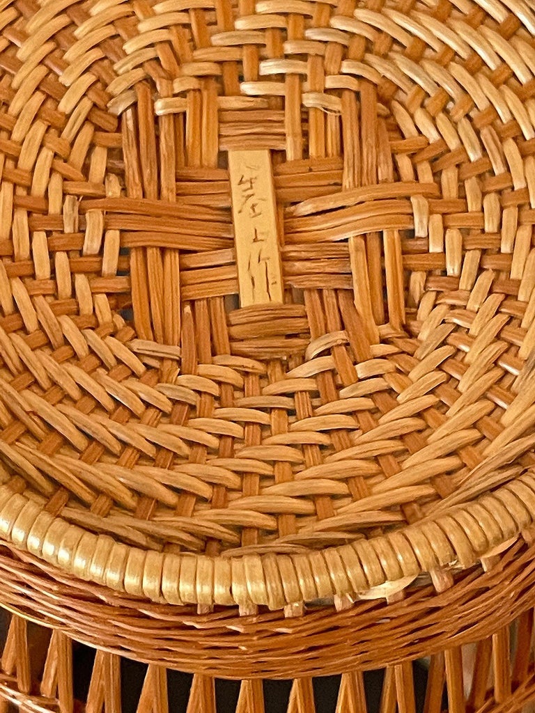Japanese Contemporary Bamboo Basket by Abe Motoshi For Sale at 1stDibs