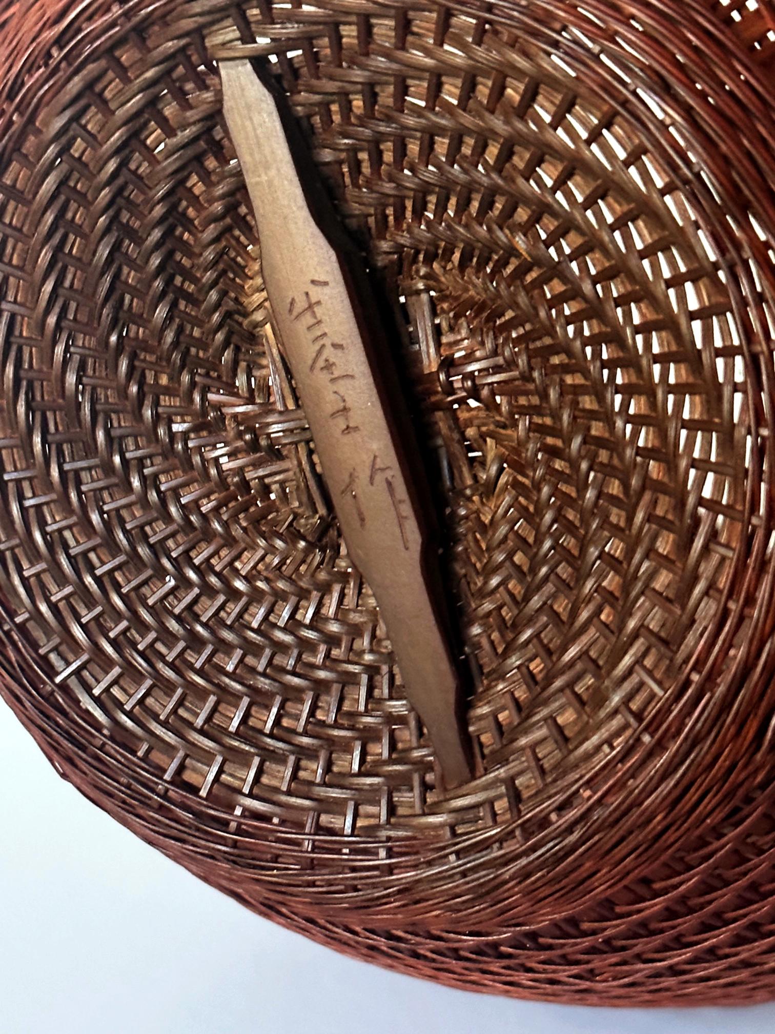 Japanese Contemporary Bamboo Basket by Abe Motoshi For Sale 7