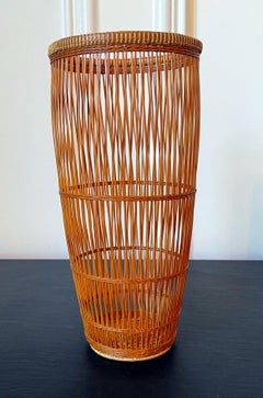 Japanese Contemporary Bamboo Basket by Abe Motoshi