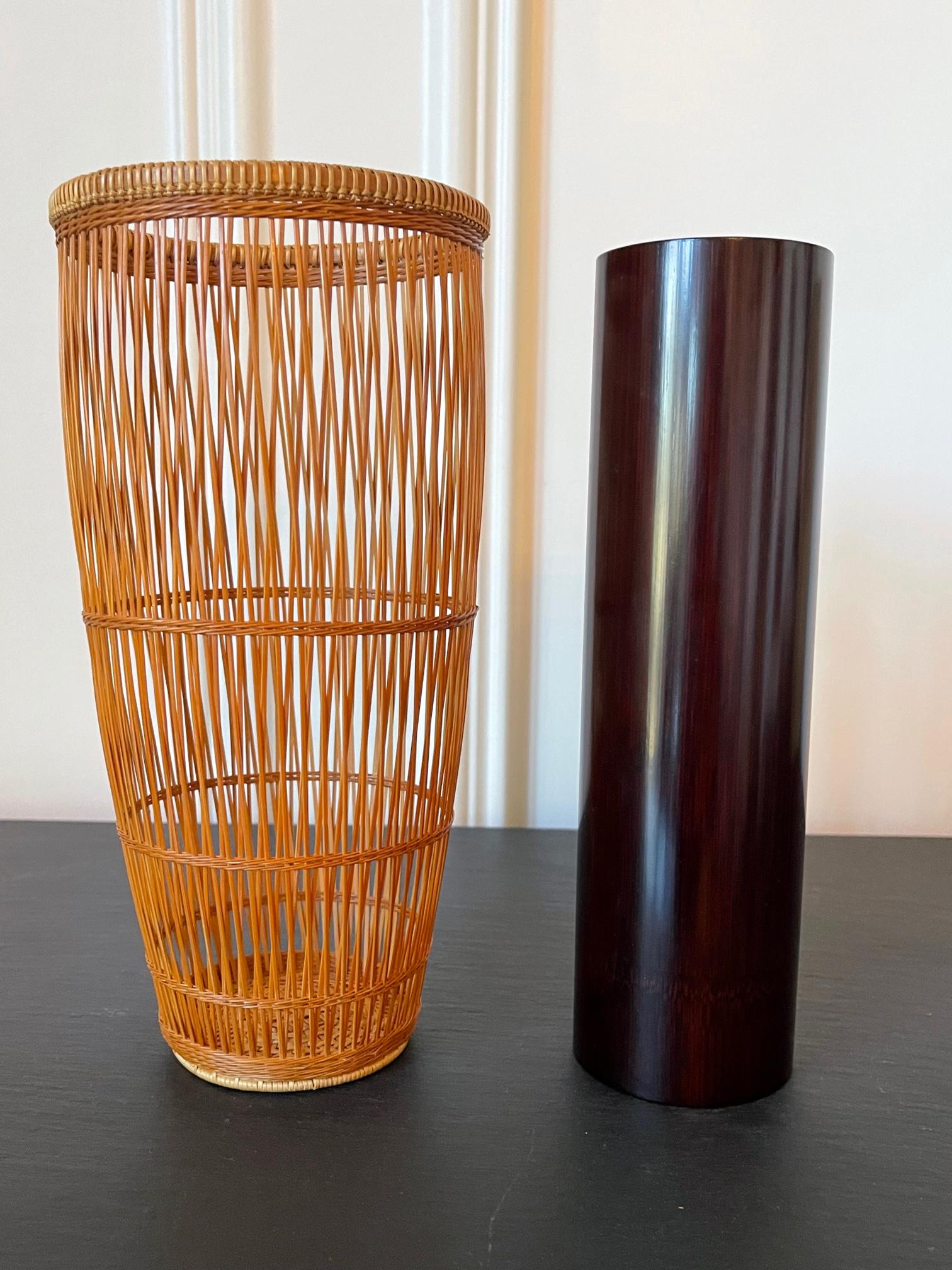 Japanese Contemporary Bamboo Basket by Abe Motoshi In Good Condition For Sale In Atlanta, GA