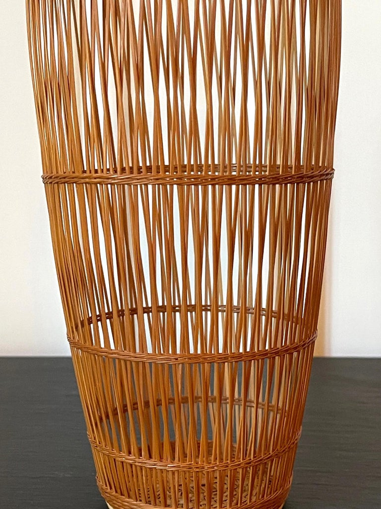 Japanese Contemporary Bamboo Basket by Abe Motoshi For Sale at 1stDibs