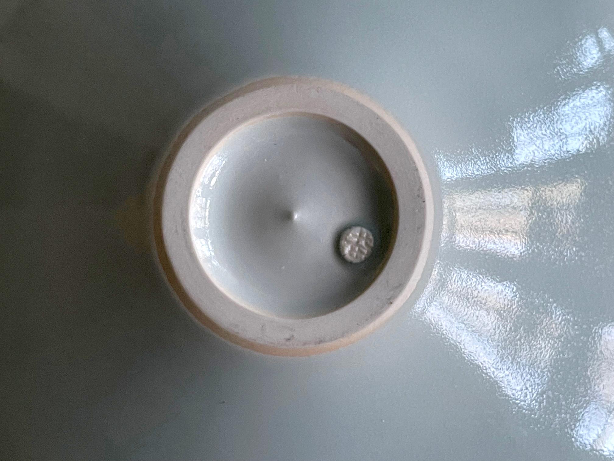 Japanese Contemporary Celadon Ceramic Bowl by Ono Kotaro For Sale 5