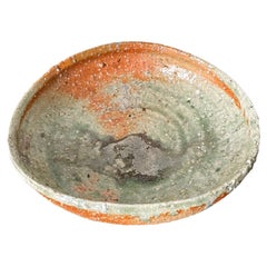 Vintage Japanese Contemporary Iga Stoneware Bowl by Shiro Tsujimura
