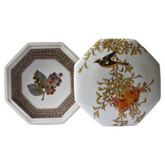 Japanese Contemporary Porcelain Box Orange Green by Master Artist