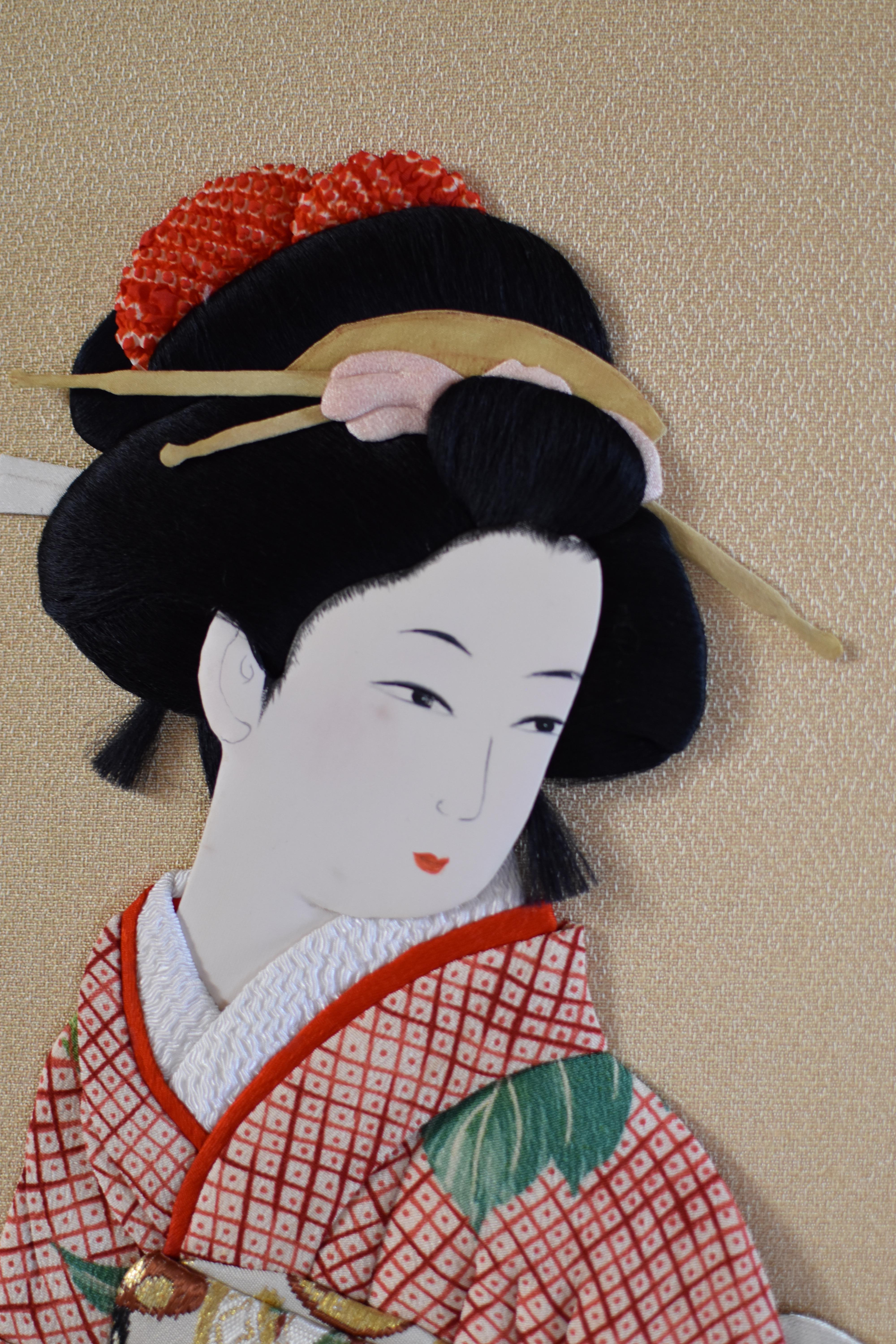 Japanese Contemporary silk brocade Handcrafted Decorative Art, 6 4