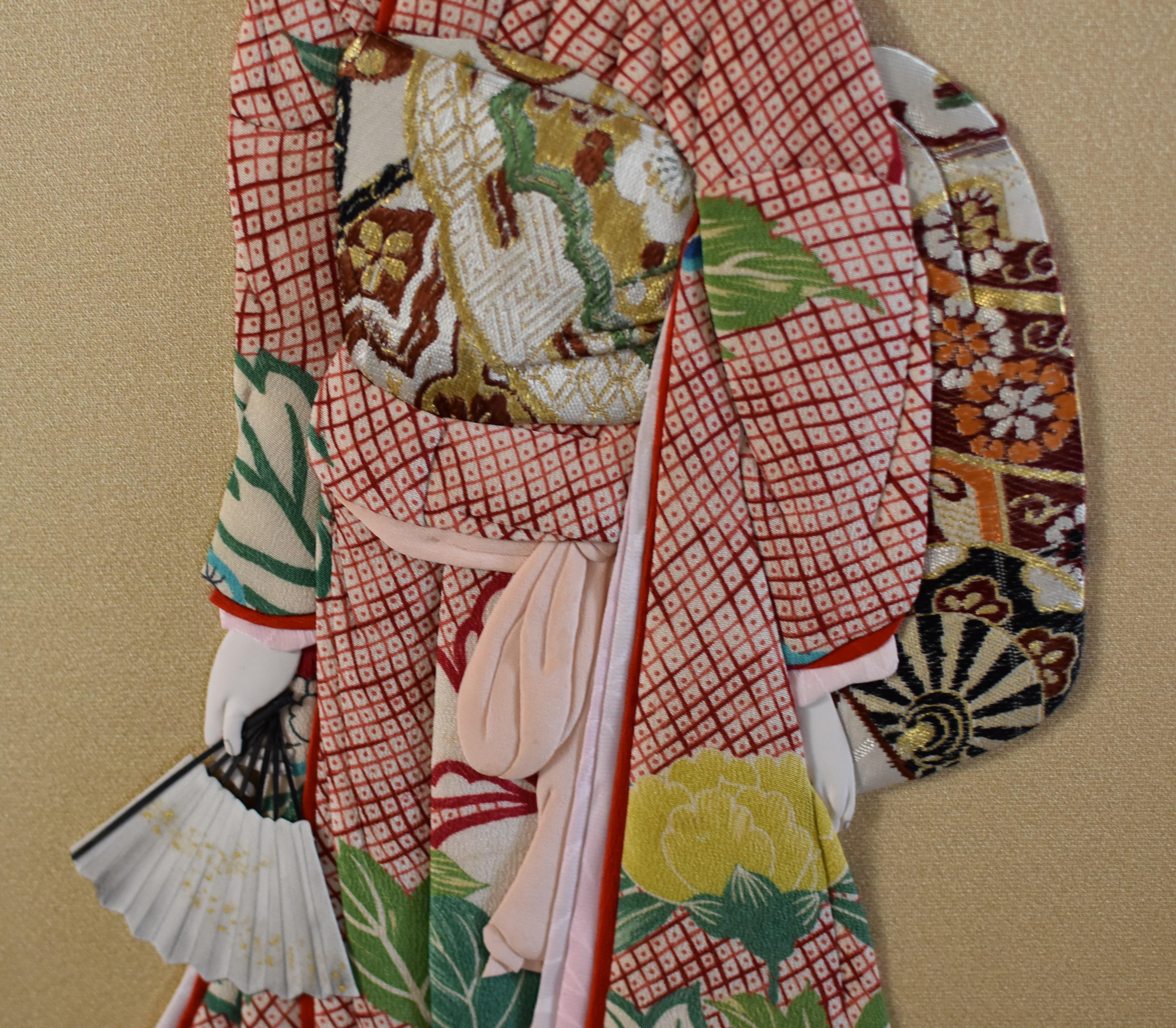 Japanese Contemporary silk brocade Handcrafted Decorative Art, 6 In New Condition In Takarazuka, JP