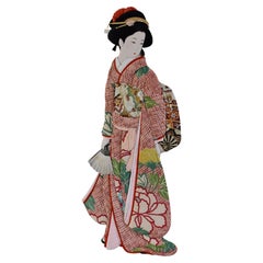 Brocart de soie japonais contemporain Art Decoratif Handcraft, 6