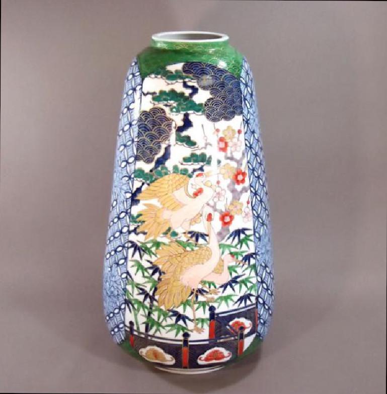 tall japanese vase
