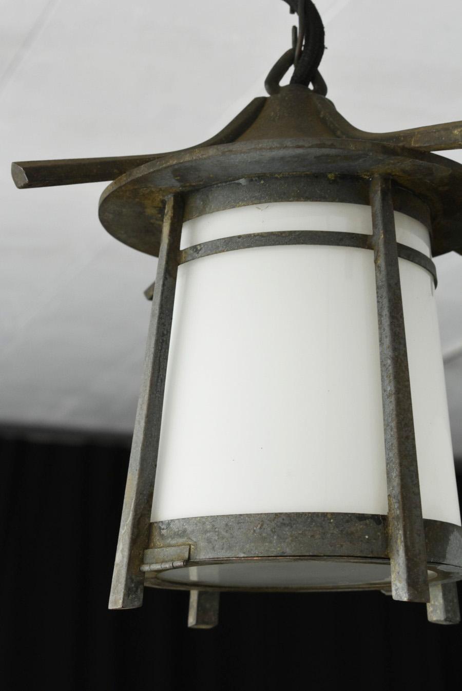 Taisho Japanese Copper Antique Hanging Lantern /Ceiling Hanging Lighting/1900-1940