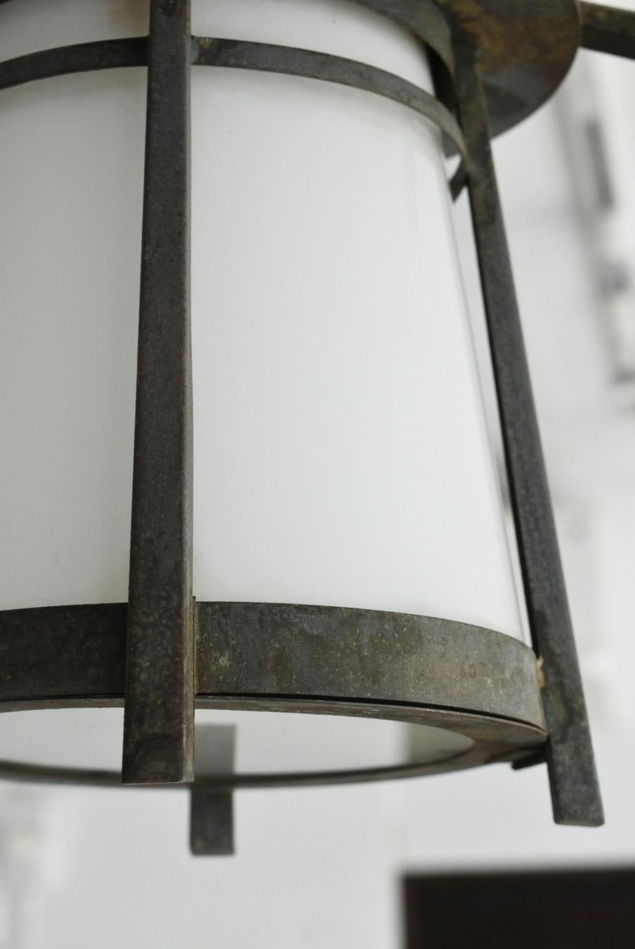 Metalwork Japanese Copper Antique Hanging Lantern /Ceiling Hanging Lighting/1900-1940