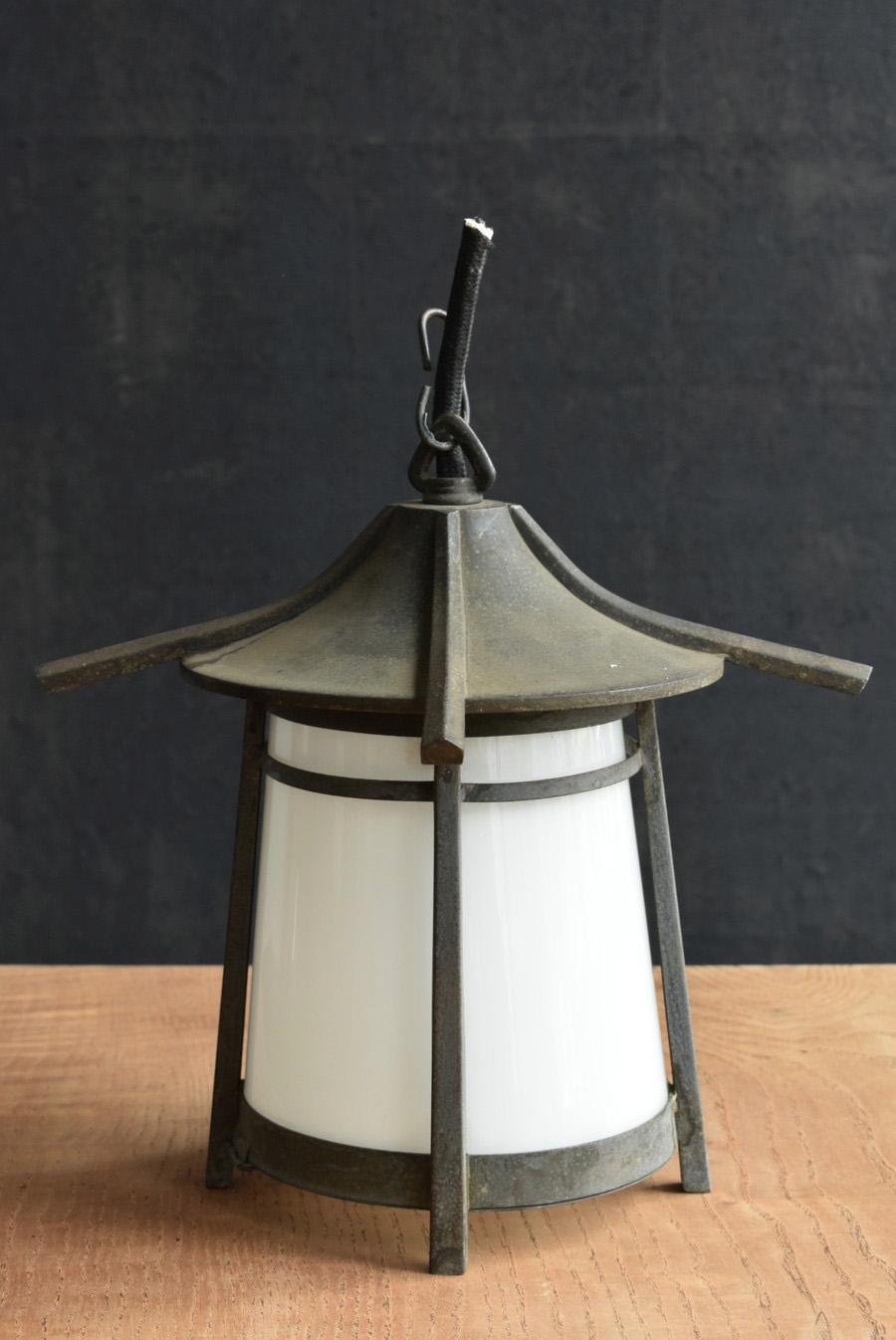 Japanese Copper Antique Hanging Lantern /Ceiling Hanging Lighting/1900-1940 1