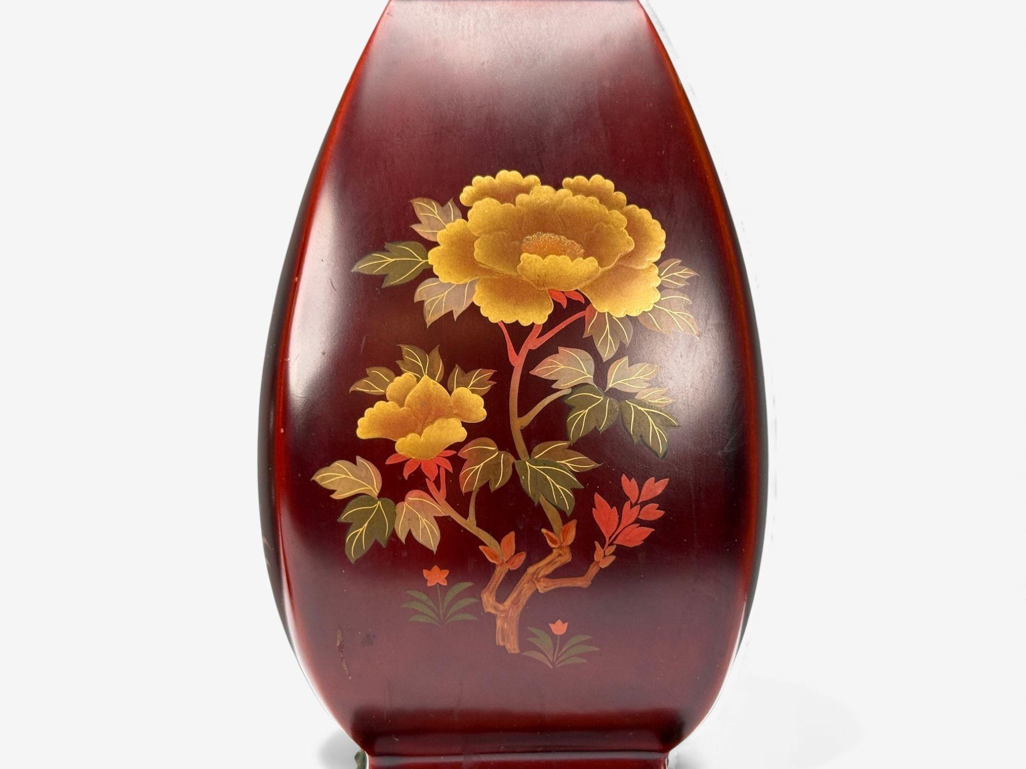 Japonesa, Cobre, Metal Lacado, Latón, Lámparas de Mesa Jarrón Maruni, Japón, Años 60 en venta 2