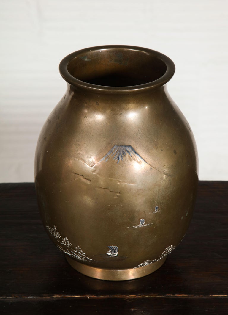 Japanese Copper Vase at 1stDibs