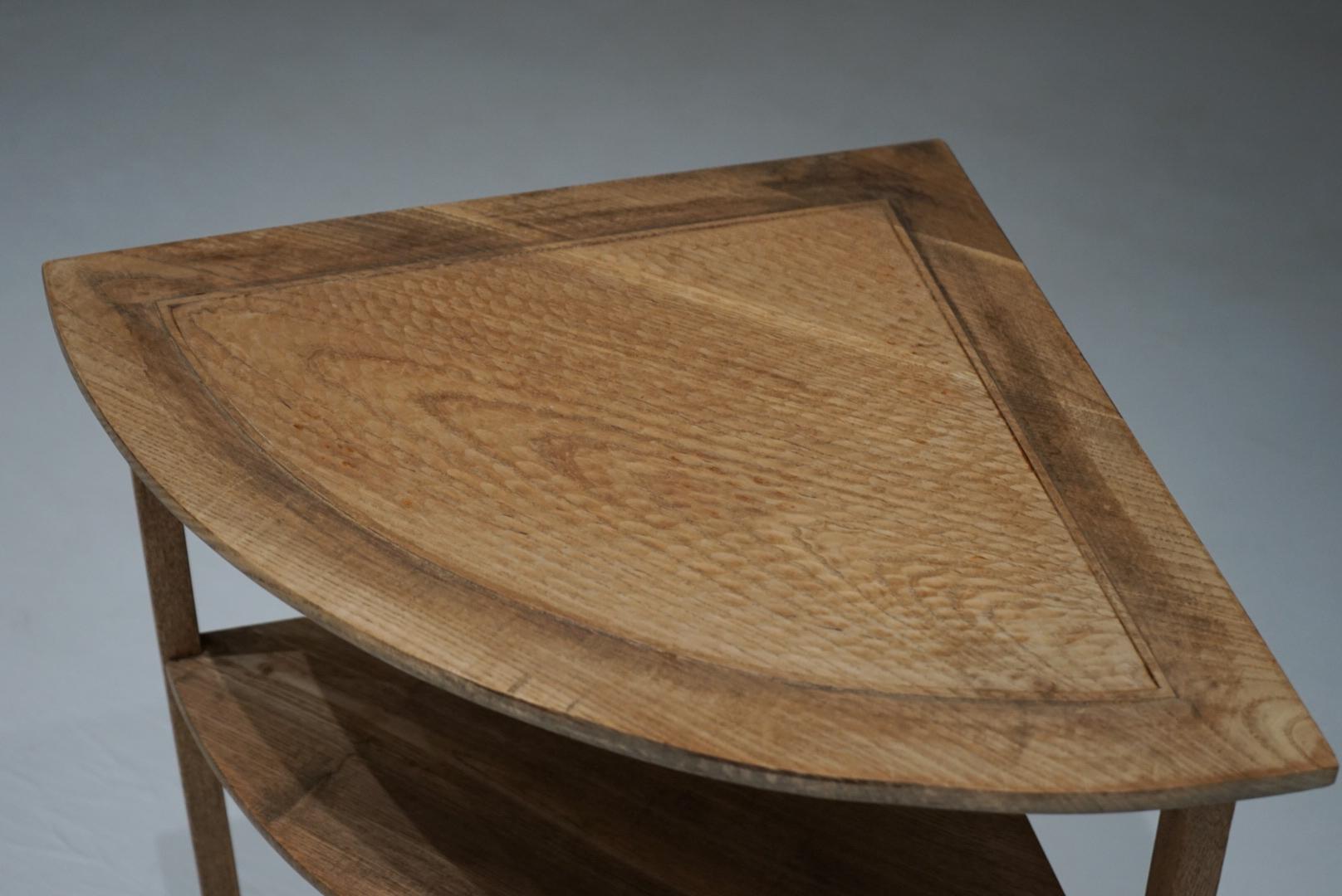 Japonais Étagère d'angle japonaise en Tamo Wood, années 1950-1970 - Wabi-Sabi en vente