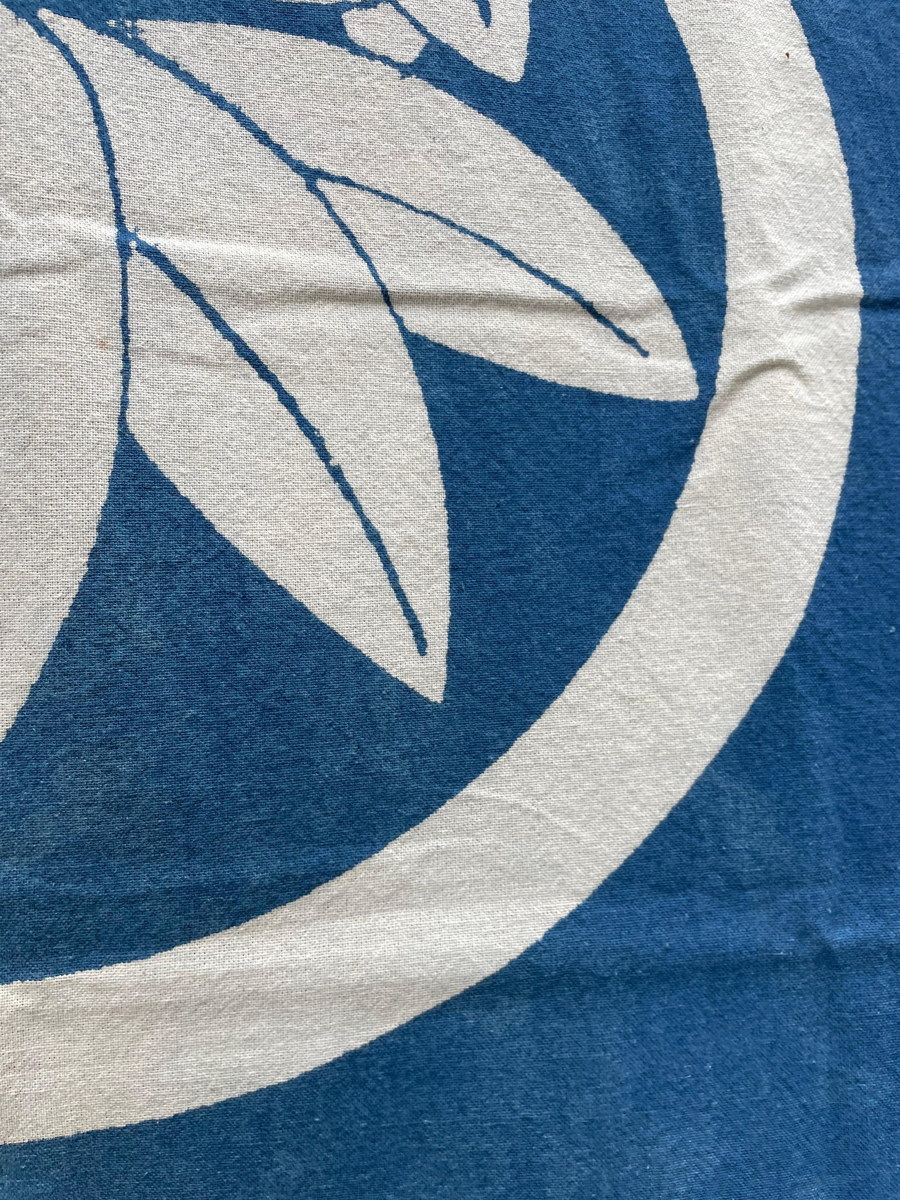 Showa Japanese Cotton Curtains Noren Maruni Sasarindo 1960s For Sale