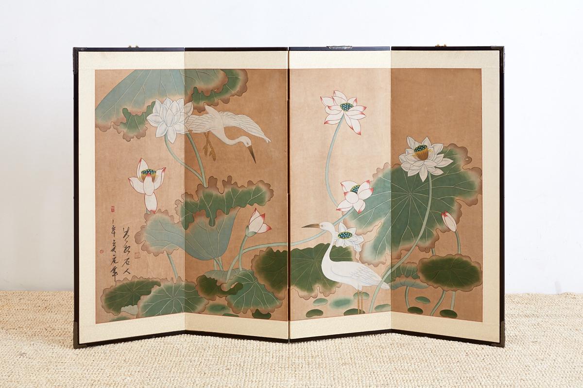 what belief does this japanese folding screen reflect