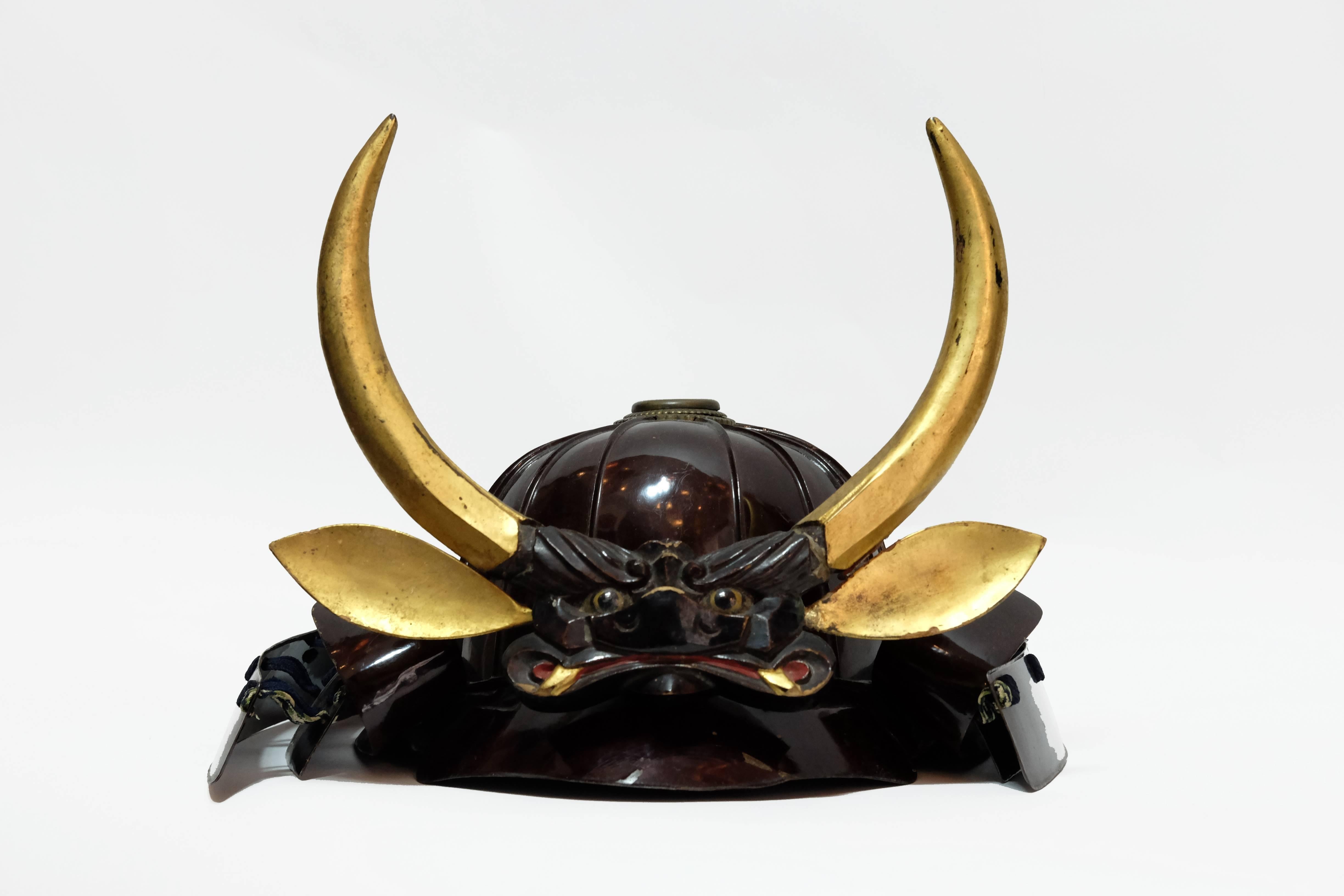 Samurai warrior ornamental helmet called 