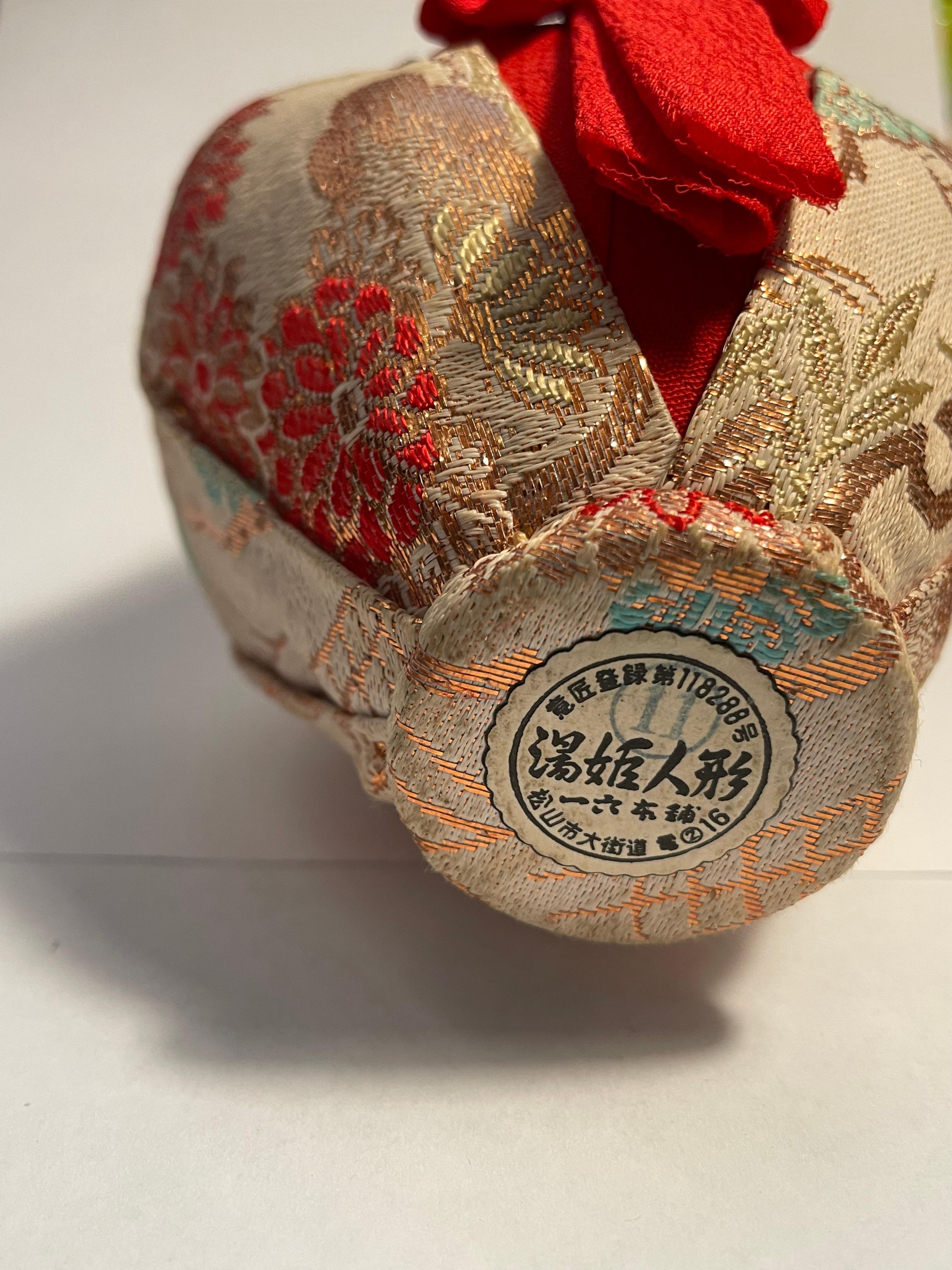 Bambola Daruma giapponese HIMEDARUMA Yuhime-ningyo Ehime anni '90 in vendita 3